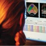 Doctor analyzing imaging data